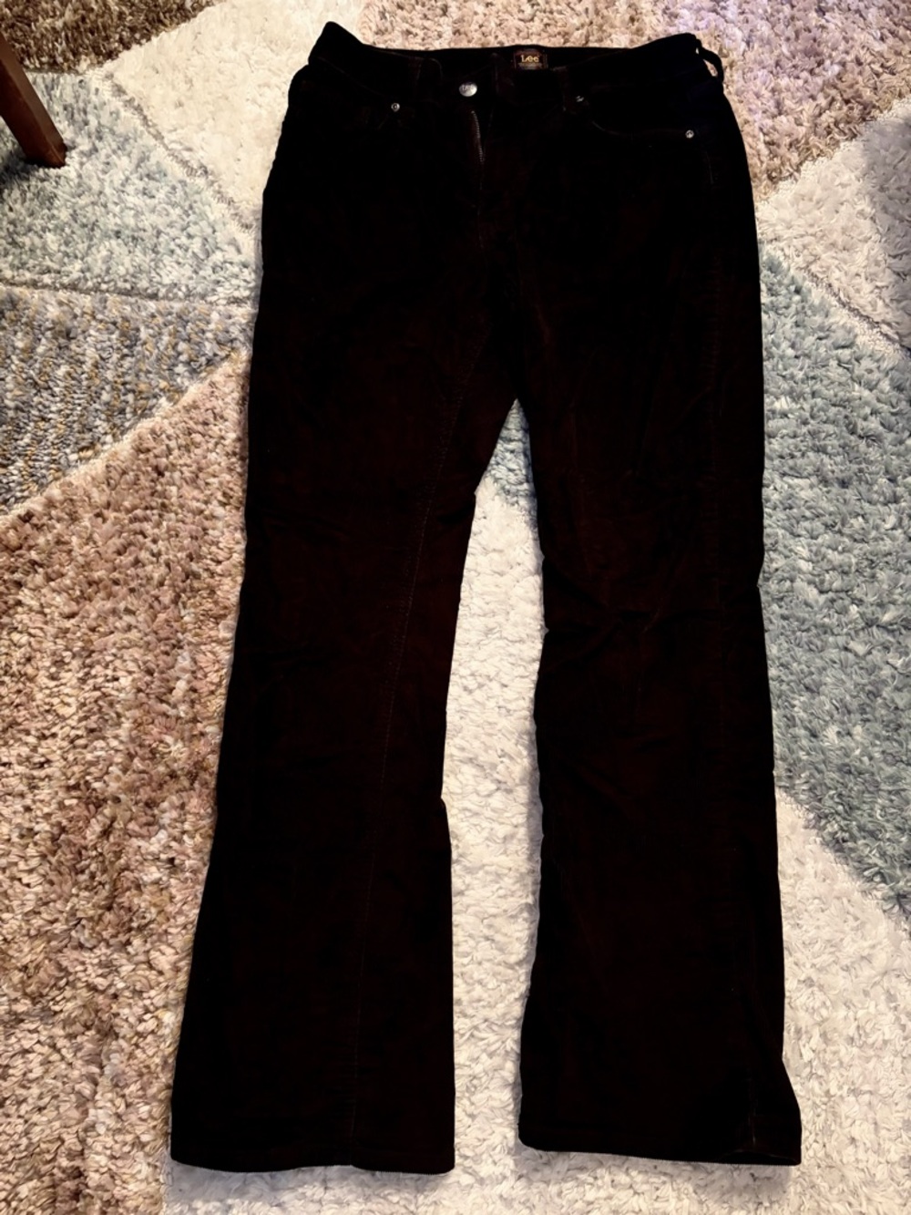 Black Lee Women's Bootcut Corduroy Jeans